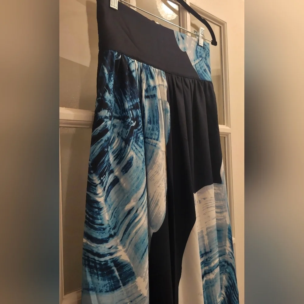 Aleeza Elegant Aruba Ocean A-Line Skirt- STUNNING!! SOLD OUT ON WEBSITE!! - Picture 11 of 12